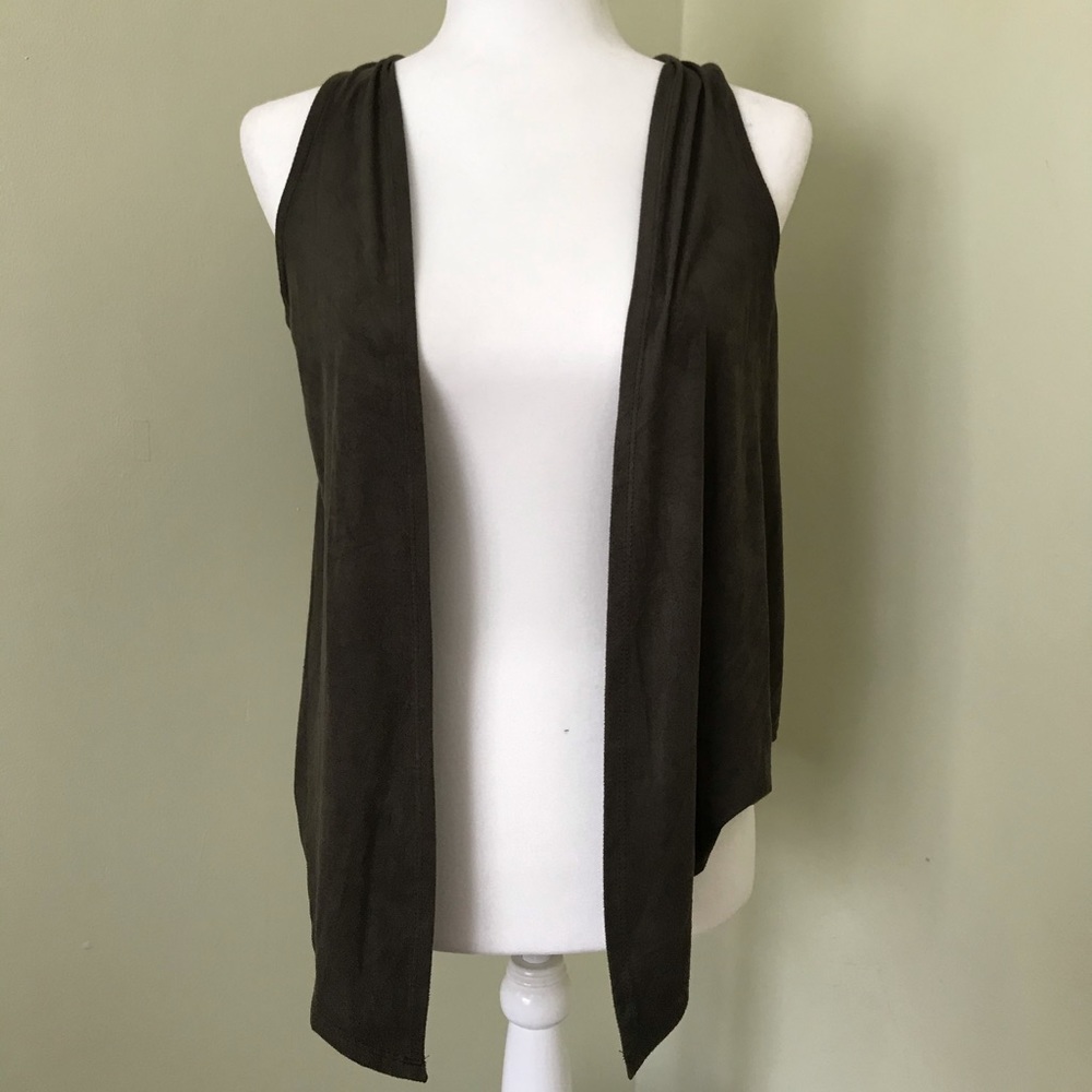 Self Esteem Green Velvety Vest